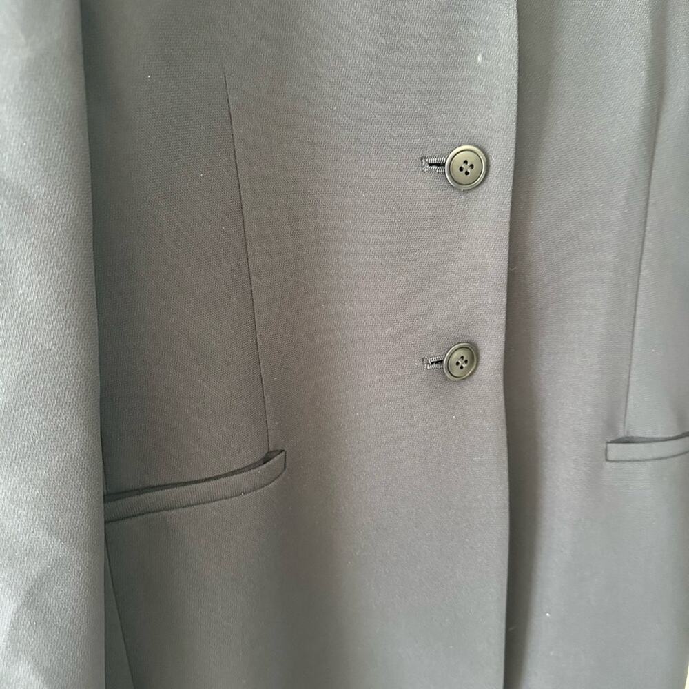 Vintage Casual Corner Blazer Women's 6 Navy Lined Notch Collar Office Jacket - Picture 4 of 8